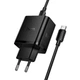 Зарядное устройство с быстрой зарядкой 65W и кабелем Type-C to Type-C HOCO N75 2Type-C + 1USB Черное - изображение 7