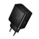 Зарядное устройство с быстрой зарядкой 65W HOCO N75 2Type-C, 1USB Черное - изображение 3