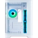 Корпус 1stPlayer UV6, White, без БЖ, Mini Tower, Micro ATX / Mini ITX, 2xUSB 3.0, макс. CPU - 157 мм / VGA - 400 мм, 3x120 мм ARGB, бічна та передня панель із загартованого скла (UV6-WH-2FC7R-W-1FC7-W) - зображення 2