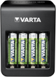 Ładowarka akumulatorków Varta LCD Plug Charger+ EU 4x 2100 mAh Black (57687101441) (955555910283033) - Outlet - obraz 4