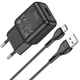 Сетевое зарядное устройство Hoco C96A (1USB/2.1A) + кабель USB to Type-C - изображение 2