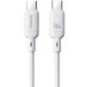 Дата кабель Baseus Silky Series OS Fast Charging Type-C to Type-C 100W (1m) (P10377704) Moon White - зображення 1