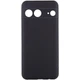 Чохол панель силіконовий Premium Silicone Silk case Liquid Full Camera для Google Pixel 7 Чорний / Black - зображення 1