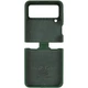 Чехол панель Premium Silicone Case для Samsung Galaxy Z Flip 4 (SM-F721B) Зеленый / Cyprus Green - изображение 3