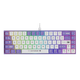 Клавіатура Ajazz AK680 Wired Brown Switch White Purple - изображение 1