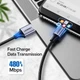 Зарядный Кабель UGREEN US288 USB - TYPE-C Aluminum Braid 1 м Black 60126 для передачи данных - изображение 2