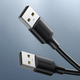 Кабель UGREEN US102 USB-A 2.0 Male to Male 2м Black (10311) - изображение 2
