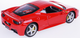 Metalowy model samochodu Bburago Ferrari 458 Italia 1:24 Czerwony 18-26003 (4893993260034) - obraz 3