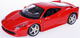 Metalowy model samochodu Bburago Ferrari 458 Italia 1:24 Czerwony 18-26003 (4893993260034) - obraz 4