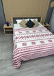 Плед-покрывало Decorator WellSoft ETNO 150х210 см с рождественским принтом Белый с красным (87-277) - изображение 5