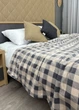 Плед-покрывало Decorator WellSoft 150х210 см Клетка Бежево-серый (87-280) - изображение 7