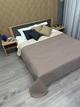 Покрывало двустороннее Decorator Microfiber листья 140х215 см серо-коричневый с бежевым (85-113) - изображение 5