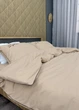 Комплект постільної білизни Сатин, Євро 200х230 Бежевий (88-146) - зображення 7