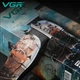 Профессиональный триммер для стрижки волос и бороды VGR V-953 с насадками - изображение 8