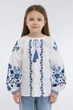 Дитяча лляна вишиванка для дівчинки Folk Moda 146 Білий (6009-213411182) - изображение 1