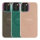 Чохол AG-Glass Chrome Camera with Magsafe для iPhone 12/12 Pro Колір Pink Sand - изображение 2