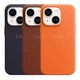 Чохол Leather Case with MagSafe для iPhone 15 Колір Crimson - изображение 2