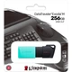 Флеш-накопитель Kingston USB3.2 256GB DataTraveler Exodia M Black/Teal (DTXM/256GB) - изображение 3