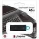 Флеш-накопитель Kingston DataTraveler Exodia 64Gb USB3.2 Black-Teal (DTX/64GB) - изображение 5