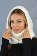 Капор-капюшон с высоким воротником One size Белая - изображение 5