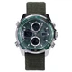 Чоловічий тактичний годинник Naviforce водостійкий Fly Army Hook Green 46 мм 2 ремінці - зображення 1