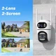 Уличная PTZ камера Q2 Dual Lens с обзором 360° и ночным видеонаблюдением - изображение 2