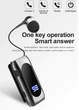 Беспроводная Bluetooth блютуз блютус гарнитура для телефона смартфона LED Siory D56 Черная - изображение 2