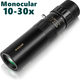 Компактный мощный монокуляр объектив 10-30x Monocular. Подзорная труба телескоп для наблюдения, рыбалки, охоты - изображение 1