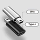 Переходник адаптер Type-C мама - Mini USB папа. TypeC to Mini USB Fiyori DF55 Черный - изображение 4