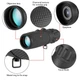 Компактный монокуляр объектив Mini 10x25 Monoscope S1. Подзорная труба телескоп для наблюдения, рыбалки, охоты - изображение 3