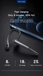 Беспроводная Bluetooth гарнитура. Блютуз блютус гарнитура для телефона, смартфона Yoozi DR5 - изображение 2