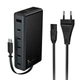 Зарядное устройство Hoco USB/6хType-C 50W PD Modern Black (C151A) - изображение 1