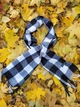 Чоловічий шарф Монохром чорно-білого в клітинку кашемір 170х40 см 09928 - зображення 1