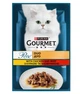 Влажный корм для взрослых кошек Purina Gourmet Perle Duo с курицей и говядиной 26х85 г - изображение 2