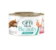 Влажный корм для кошек Optimeal Beauty Fitness 12 шт по 70 г (тунец с креветками) - изображение 1