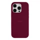 Чохол Silicone Case Full Size (AA) для iPhone 16 Pro Колір 42.Maroon - изображение 1