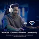 Наушники MCHOSE V9 PRO White-Blue Беспроводная Игровая Гарнитура, Радиоканал/Bluetooth/3.5мм. Съемный Микрофон, RGB Подсветка, Обьемный звук 7.1, Автономная робота 250 Часов - изображение 8