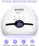 Профессиональная УФ/LED лампа для маникюра NAILGIRLS 48 Вт, портативная сушилка для гель-лака, смарт-датчик, 3 таймера, белая - изображение 6