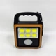 Фонарь аккумуляторный светодиодный LED COB с солнечной панелью и функцией Power Bank, портативный ручной фонарь-прожектор с 4 режимами света для дома, дачи, кемпинга, USB-зарядка, A-2301D-Orange - изображение 10