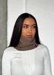 Жіночий зимовий бафф снуд в’язаний Classic Knit INNOE 950642-1 Капучино - изображение 3
