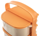 Набір харчових контейнерів Orion пластиковий 4-рівневий Помаранчевий 4 x 1.15 л (8592381145309) - зображення 4