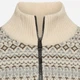 Свитер теплый на молнии мужской Camel Active knitted Troyer 409530-6K26-11 XL Молочный/Серый/Хаки (4063366119751) - изображение 3