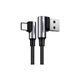 Дата кабель USB 2.0 AM to Type-C 1.0m US176 Both Angled 3A (Black) Ugreen (20856) - изображение 2