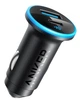 Автомобільний зарядний пристрій Anker PowerDrive 323 - 30W PD + 22.5W USB-A Black - изображение 1