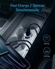 Автомобільний зарядний пристрій Anker PowerDrive 323 - 30W PD + 22.5W USB-A Black - изображение 4