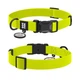 Нашийник для собак водостійкий WAUDOG Magnet c QR паспортом, магнітна пряжка-фастекс, L, Ш 25 мм, Дов 34-49 см, лимонний (279626) - зображення 1