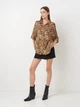 Рубашка из вискозы Pull & Bear 9470342700 S коричневая (100000791) - изображение 4