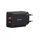 Зарядний пристрій Baseus 1xUSB-C 30W + 1xUSB black (P10111404113-00) (323005) - зображення 3