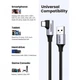 Дата USB 3.0 AM до USB-C 1.0m 60W US385 90° Black Ugreen (20299) (321800) - зображення 5