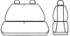 Чохли на автокрісла Renault Trafic / Opel Vivaro I / Nissan Primastar I 2 шт. (5902288432212) - зображення 2